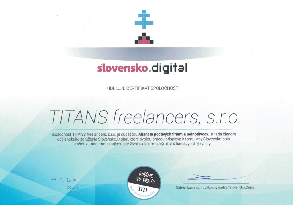 Proud member Slovensko.Digital