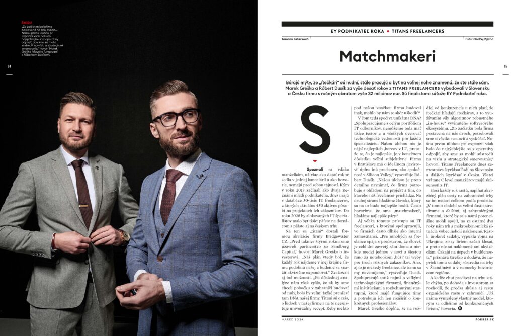 The competition jury ranked our CEOs in the final five. As a result, Forbes chose them for their cover page.