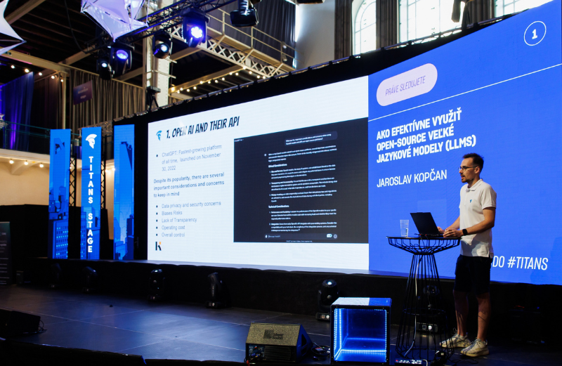 TITANS speaker, Jaroslav Kopčan, opened CODECON Bratislava 2024 with a presentation for freelancers. 